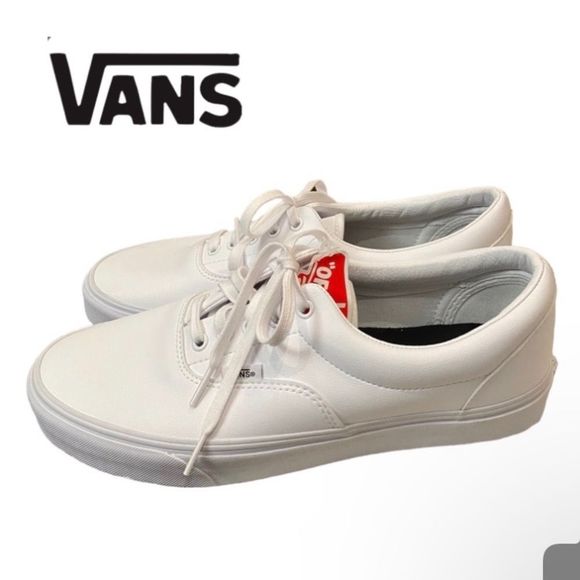 Vans Shoes - VANS Era Classic Tumble Truewhite Leather Women's Sneakers Skate Shoes NEW 10